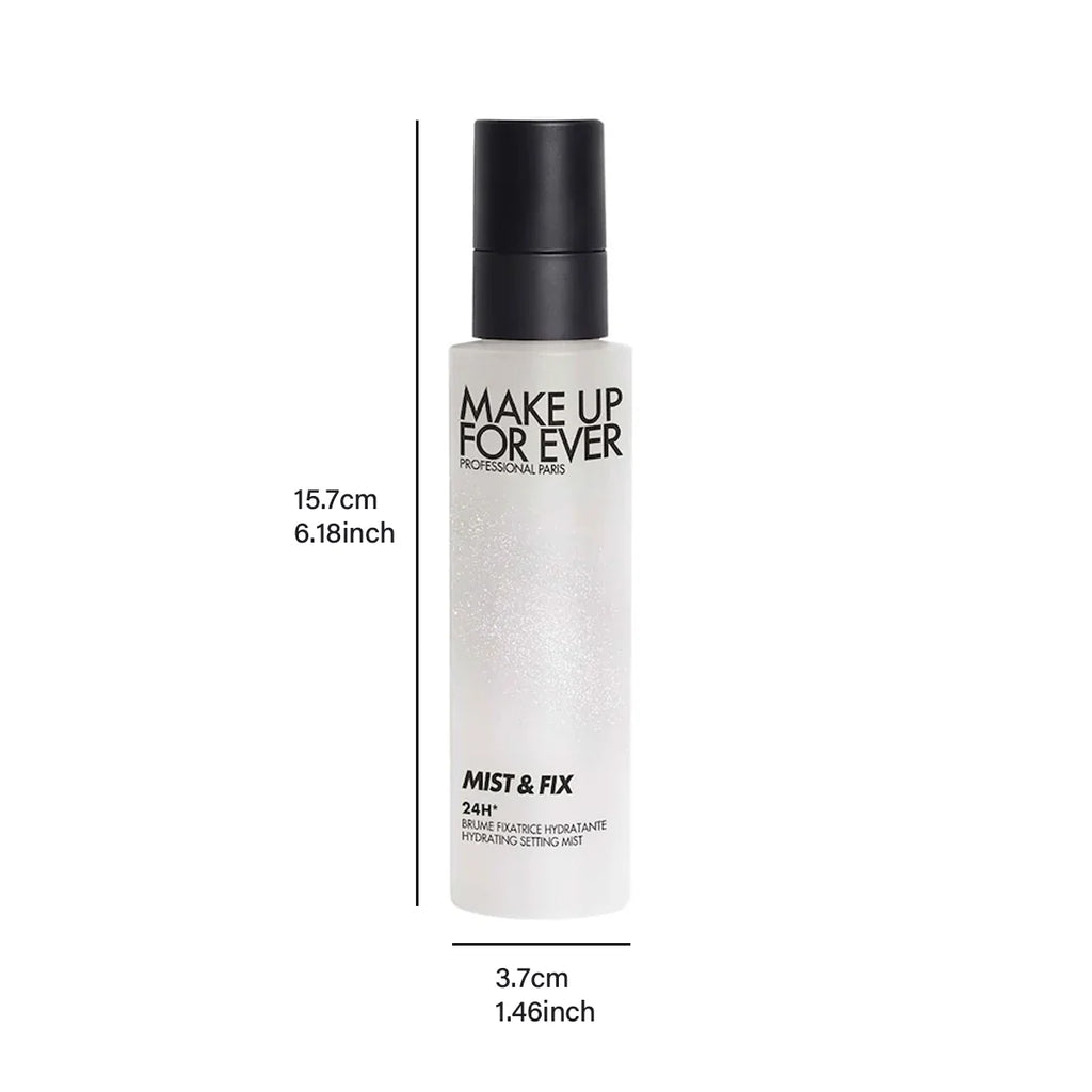 MAKE UP FOR EVER Mist & Fix,Hydrating & Oil-Control,Non-Sticky & Quick-Drying,Post-Makeup Touch-up,Humidity-Resistant,Refreshing Vue
