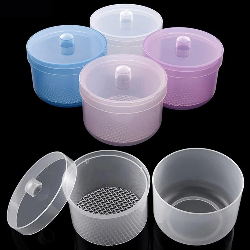 Nail Art Drill Bits Grinding Head Sterilizer Disinfection Box Nail Tool Cleaning Box Manicure Storage Case Clipper Accessories Vue