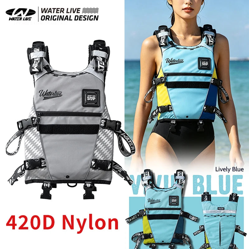 WATER LIVE Two-Piece Life Jacket Buoyancy Vest | Adult PFD Life Jacket Buoyancy Vest Vue