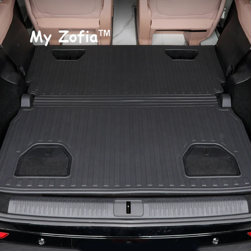 For Xpeng X9 2024 2025 TPE Trunk Mats All Weather Cargo Liner Mat seat Floor Mats Waterproof Anti-Slip Liner Pads Accessories Vue