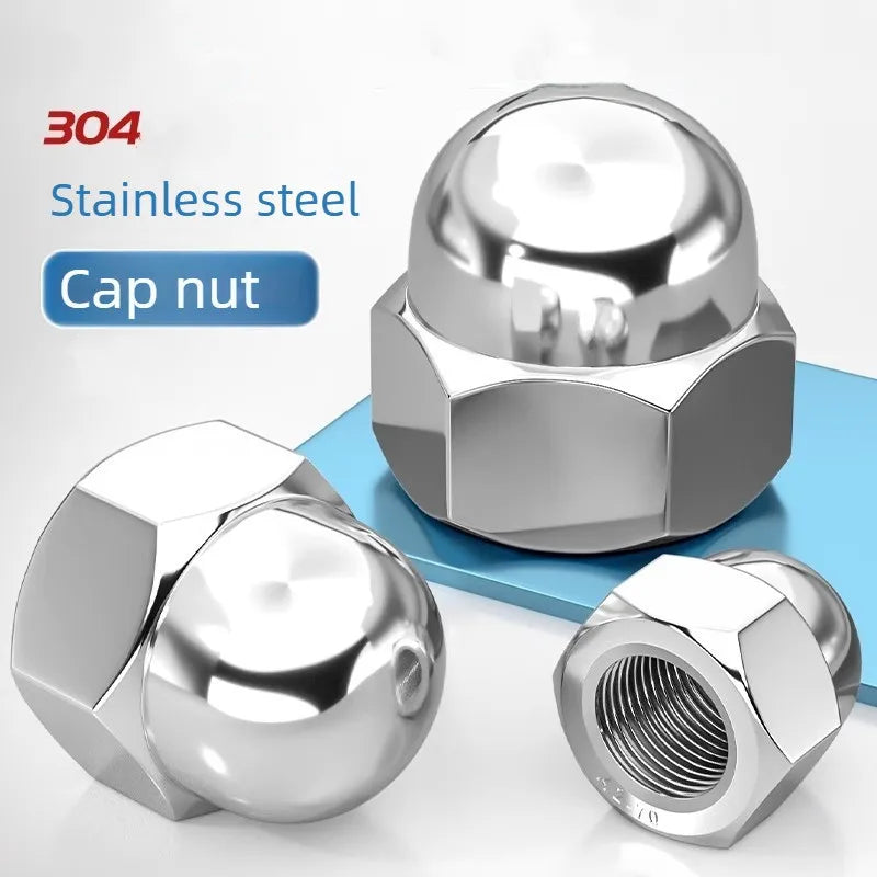 304 Stainless Steel Acorn Nuts Domed Cap Nuts for Furniture Automotive Decorative Use M3 M4 M5 M6 M8 M10 M12 Vue
