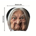 Funny Headrest Covers 2 Pieces Granny Face Print Elastic Universal Fit for Car SUV Sedan Truck Driving Road Trip Daily Commute Vue 2pcs