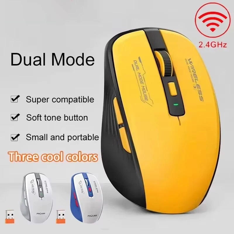 M303L Wireless Mouse 2.4G Bluetooth Dual Mode 1600 DPI Silent Tablet Notebook PC Office Portable Mouse For Android ios Vue