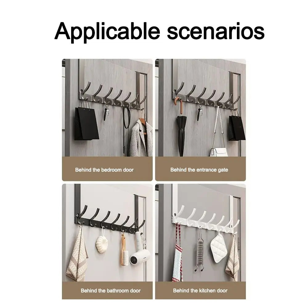 Door Behind Hook Storage Wall Hanging Clothes Hanger Coat Punch-free