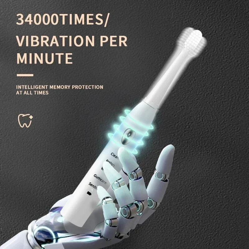 Sonic Electric Toothbrush 5-gear Mode USB Charging 4 colors IPX7 Waterproof Ultrasonic Rechargeable Soft Hair Toothbrush Vue