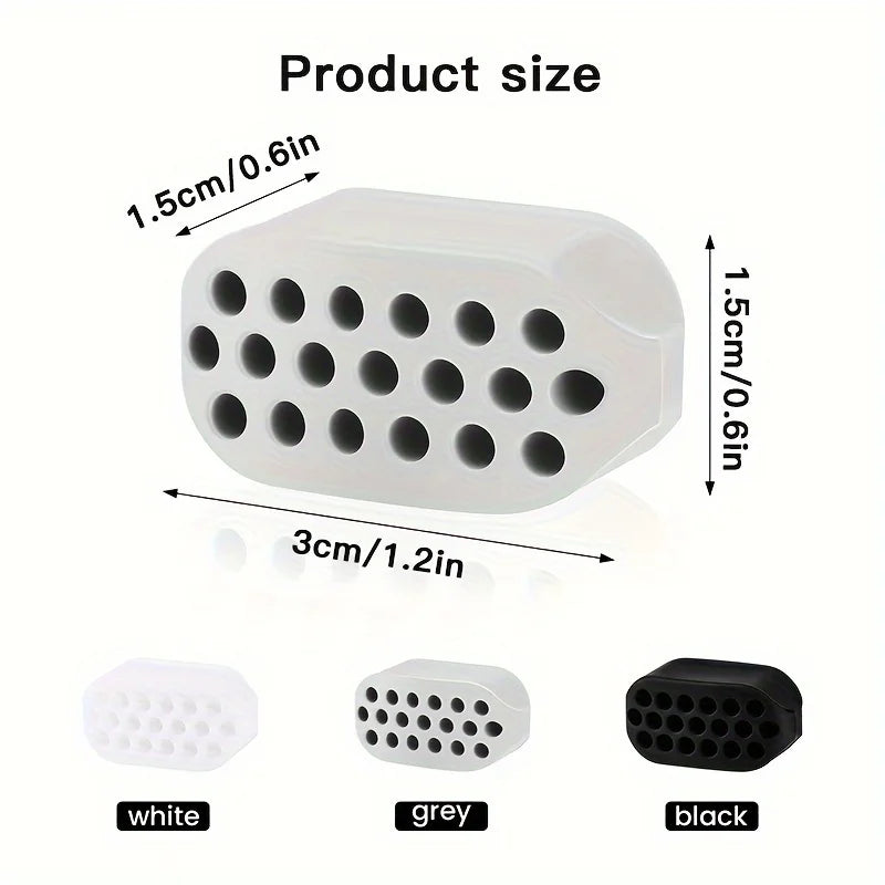 Silicone Jawline Exerciser Ball Facial Masseter Muscle Trainer Jaw Shaping Neck Toning Double Chin Reducer Facial Beauty Tools Vue