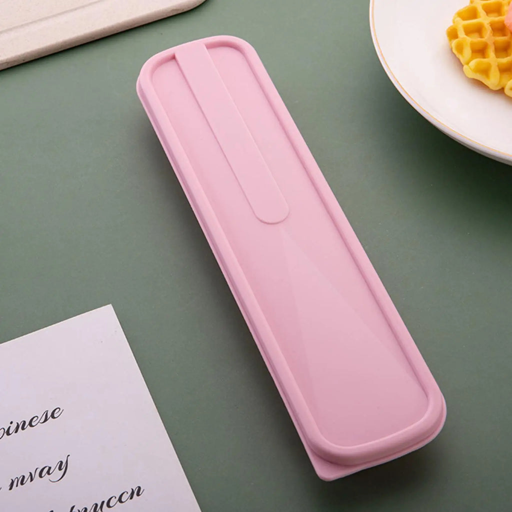 Utensil Case for School student Portable Cutlery Organizer Box Reusable Dustproof Flatware Storage picnic Travel Accessories Vue