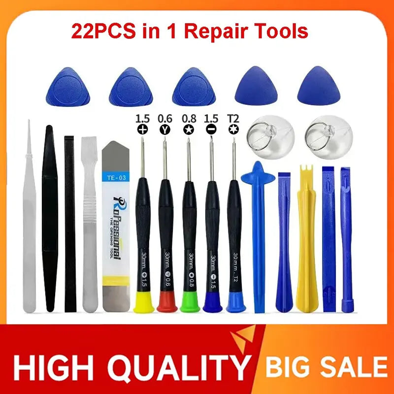 22 In 1 Universal Phone Repair Tools Kit Set Mobile Phone iPad Laptop Screwdriver Maintenance Kit Repair Tools Opening Set Vue