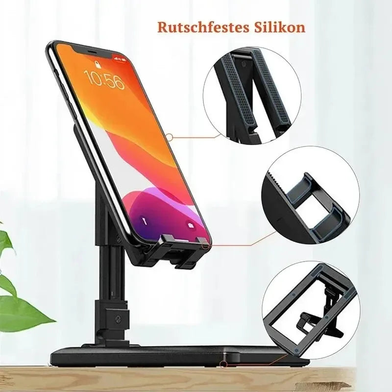 Adjustable Foldable Desktop Phone Stand for iPad iPhone Samsung - Tablet Holder Desk Bracket for Smartphones And Tablets Vue