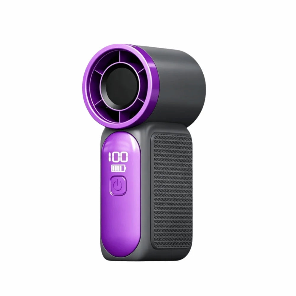 Speed Mini Handheld Fan 100 Adjustable Settings LED Display Desk
