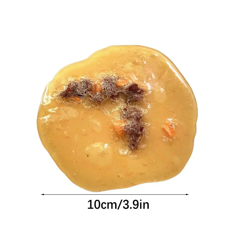 10x0.5cm TPR Prank Fake Vomit Toy Barf Gag Prop for Halloween Parties Friends Costume Educational Demonstration Film Stage Props Vue A