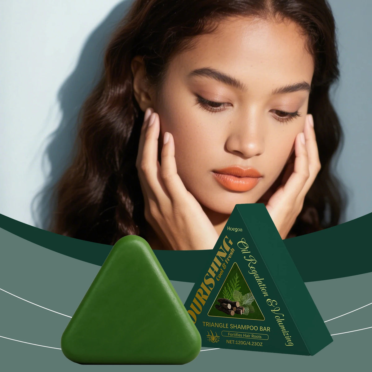 Herbal Nourishing Shampoo Bar - A Soap for Caring for Hair, Cleansing Hair Texture, and Leaving Hair Smooth, Shiny & Refreshing Vue