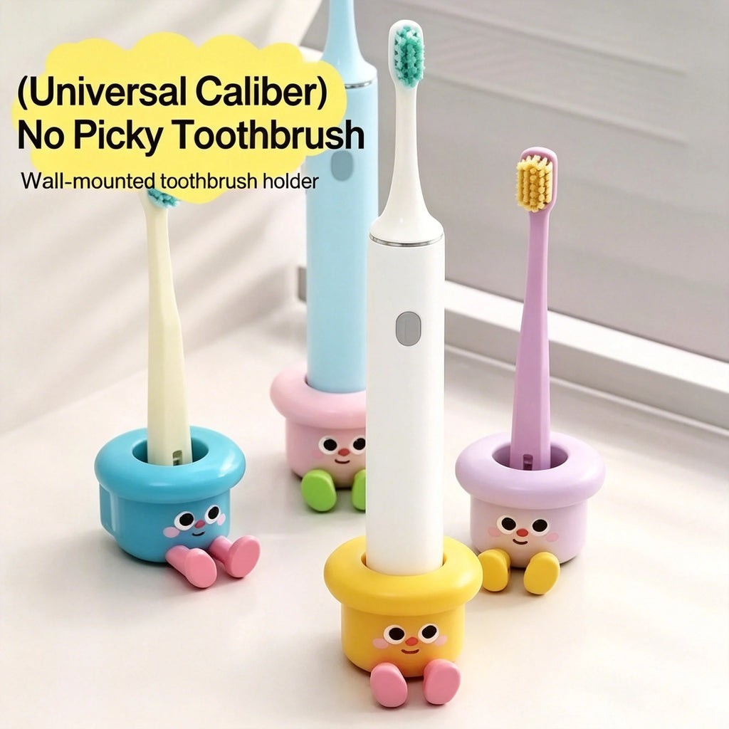 Magnetic Toothbrush Cup Wall Mounted Home Storage Storage Rack Punch-Free Upside Down Toothbrush Holder for Bathroom Accessory Vue