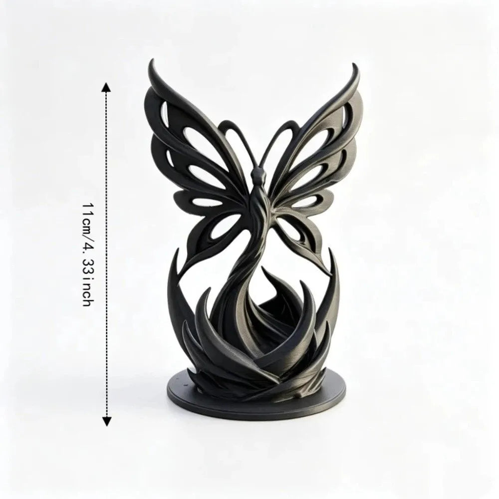 Creative 3D Printed Butterfly Sculpture Hollow Minimalist Twist Butterfly Statue Home Decor Desktop Art Ornament Gift Vue