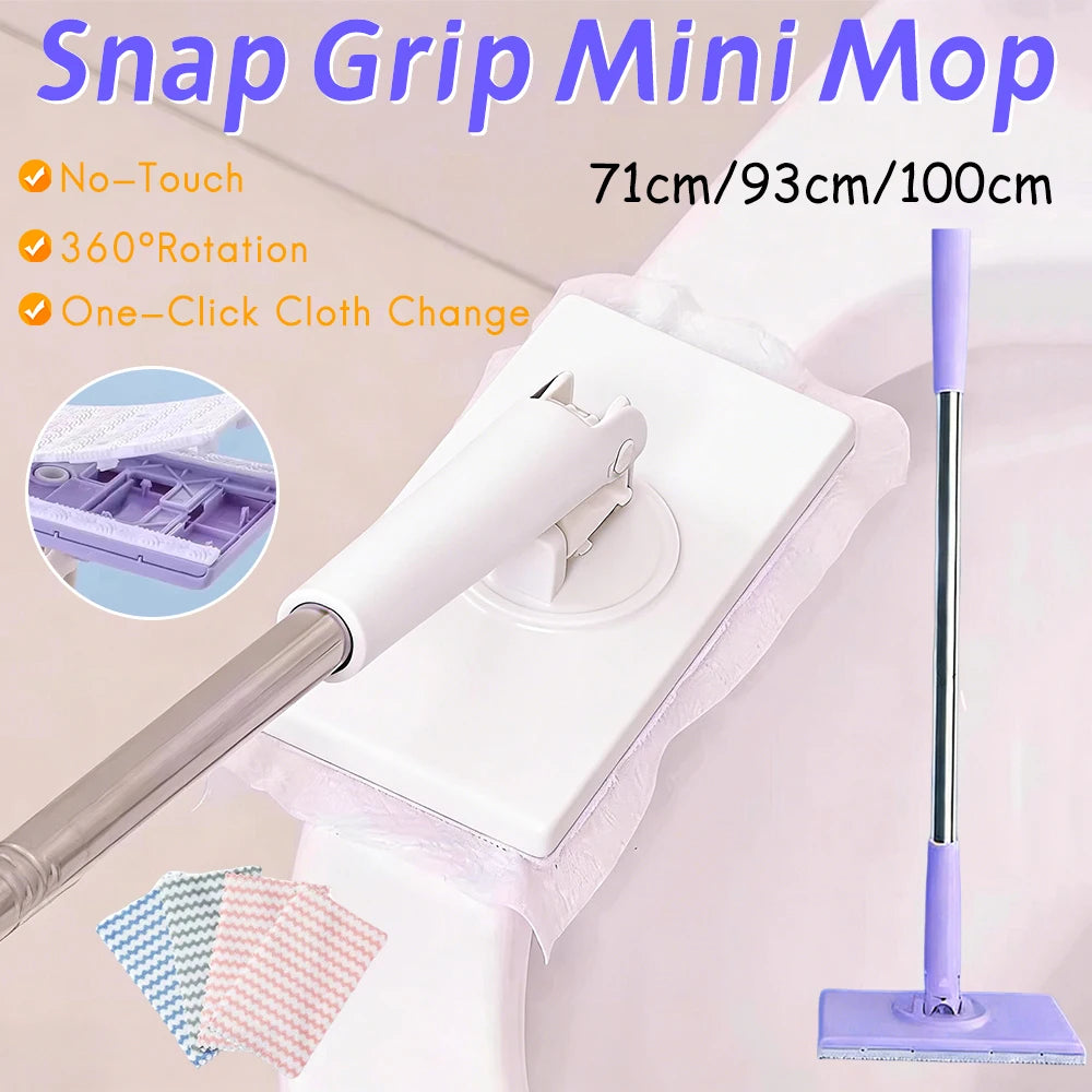 360° Snap-Grip Hands-Free Mini Mop – Floor & Window Hands-Free Mini Mop Vue