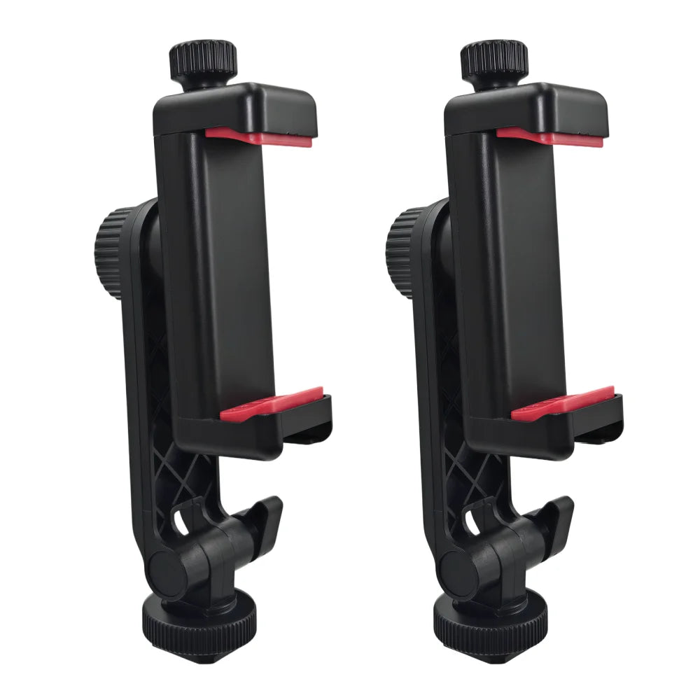 DSLR Camera Hot Shoe Phone Tripod Mount 360 Rotation Cold Shoe Adapter for Iphone Samsung Smartphone Photography Accessories Vue 2pcs Mount No plug