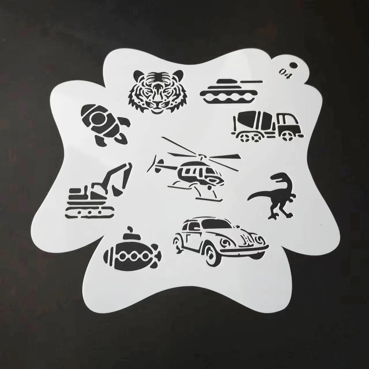 17*17cm Stencils for Body Painting Face Art Halloween Birthday DIY Makeup Stamps Temporary Tattoos Reusable Stencils Plastics Vue LG1704 China Mainland