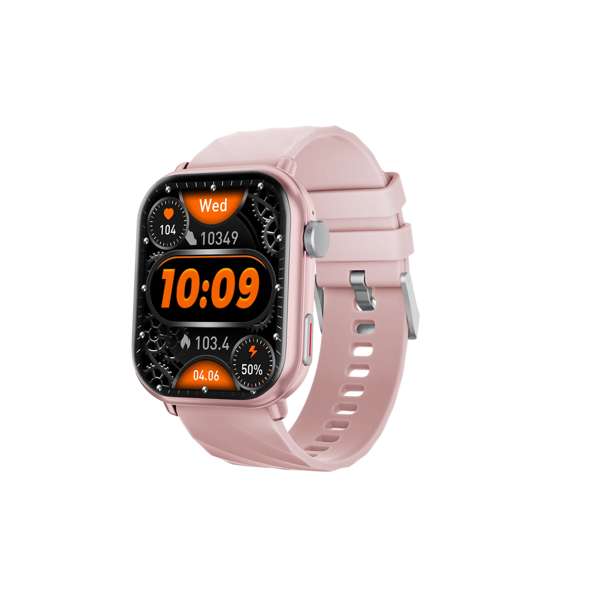 NEW Sport Smartwatch for Android&IOS Bluetooth Call Voice Assistant 1000mAh Large Battery Music Control Men Women Christmas Gift Vue Silicone Pink outdoor sport watch