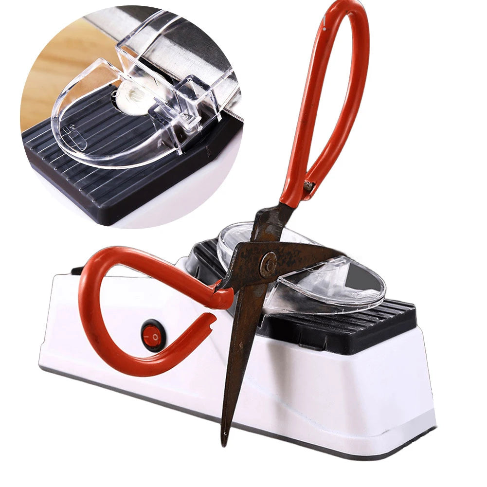 Automatic Electric Knife & Scissor Sharpener with Cover Electric Knife Sharpener Vue