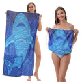Foldable Beach Towel Printed Bath Towel Integrated Beach Towel Integrated Package Can Store Storage Vue YTB-001-19 80 160