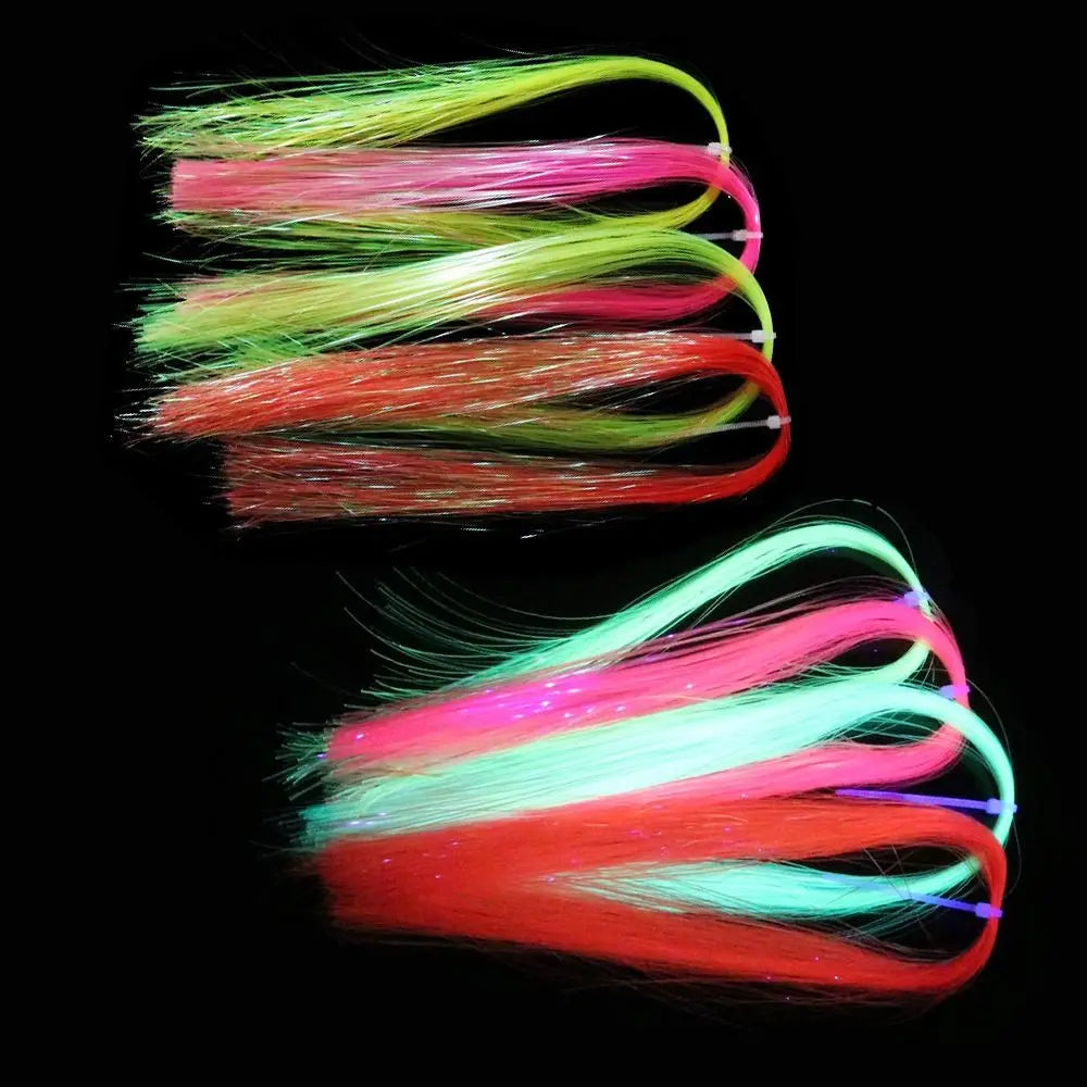 DIY Accessories Fishing Lure Shining Fly Fishing Jig Hook Streamer Assist Hooks Line Fly Tying Tinsel Fly Tying Materials Vue