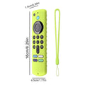 Silicone TV Remote Control Case Protector Case Cover For All-new Amazn Fire TV Stick 4K Shockproof Anti-fall Dustproof RC Cover Vue Fluorescent Green