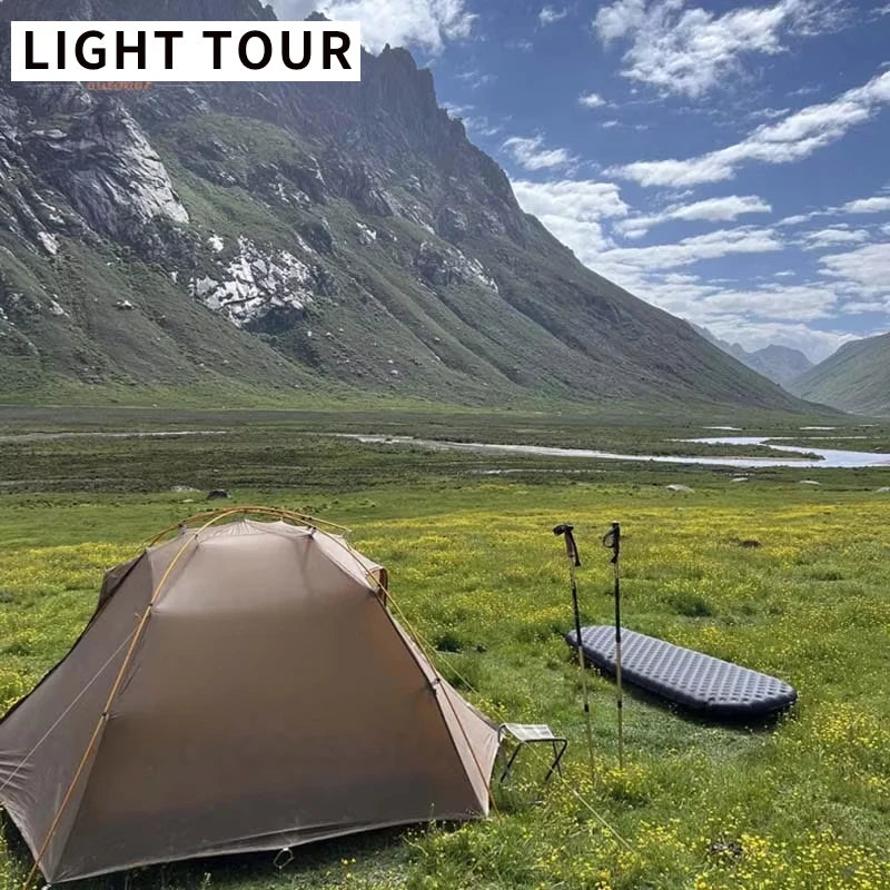 LIGHT TOUR Ultralight Inflatable Camping Mat R4.2/R7.5 Inflatable Sleeping Mat Vue