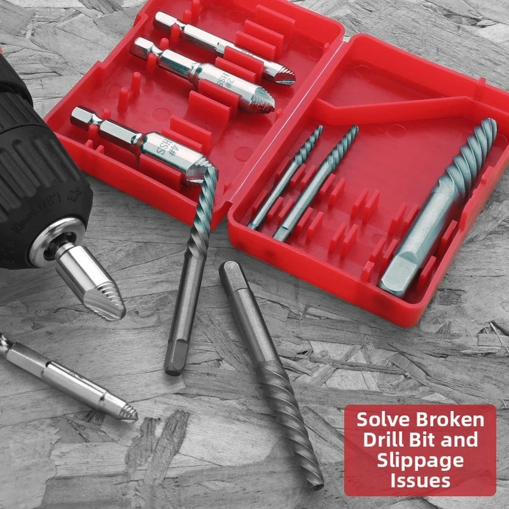 10-Piece Screw Extractor Set – Broken Bolt & Stripped Screw Screw Extractor Set Vue