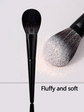 1Pc Large Angled Foundation Makeup Brushes Liquid Foundation Base Make up Brush Bronzersided Detail Face Essential Beauty tools Vue black