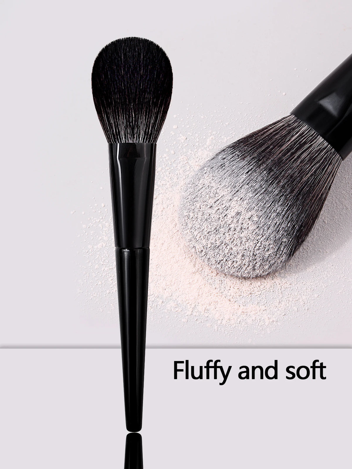 1Pc Large Angled Foundation Makeup Brushes Liquid Foundation Base Make up Brush Bronzersided Detail Face Essential Beauty tools Vue black