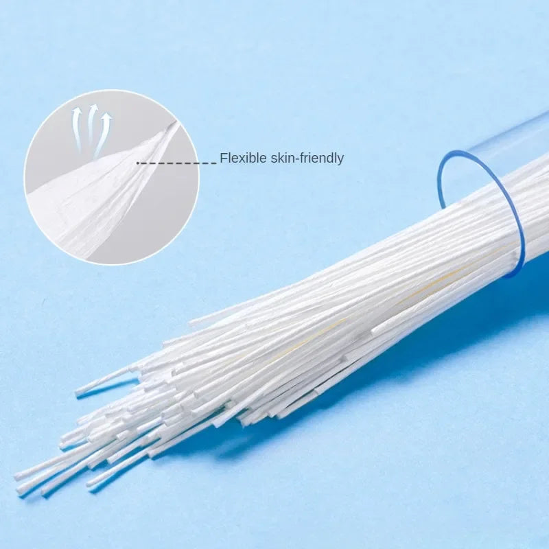 60Pcs Pierced Ear Cleaning Set Herb Solution Paper Floss Ear Hole Aftercare Tools Kit Disposable Earrings Hole Cleaner kit Vue