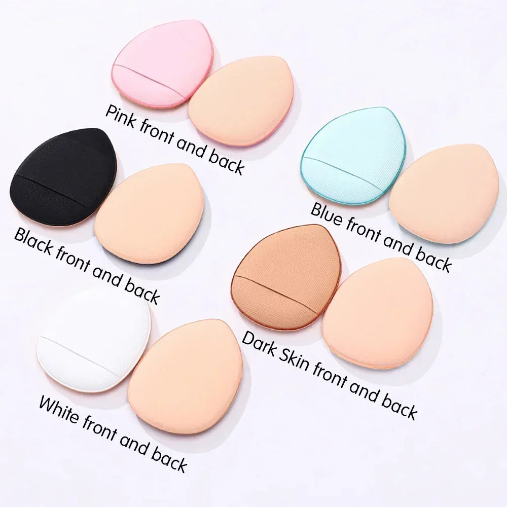 3/10pcs Foundation Finger Puff Mini Size Makeup Sponge Concealer Set Detail Powder Puff Wet & Dry Use Applicator Cosmetic Tools Vue