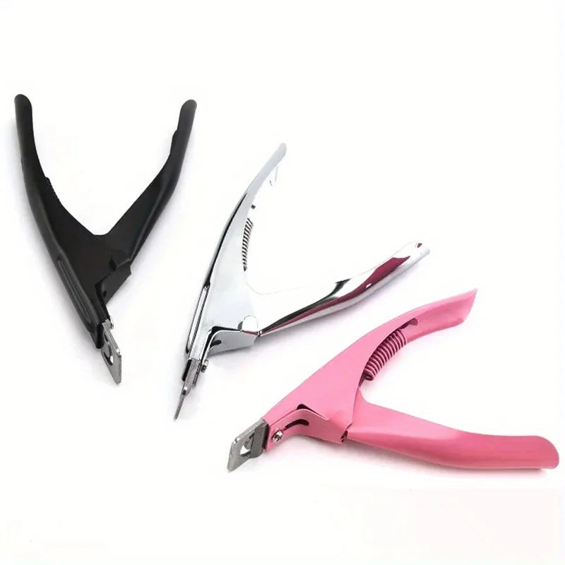 1pc Professional Nail Capsule Cutter U-Shaped False Acrylic Nail Tips Cutter Stainless-Steel Cut Trimmer Manicure Scissors Vue