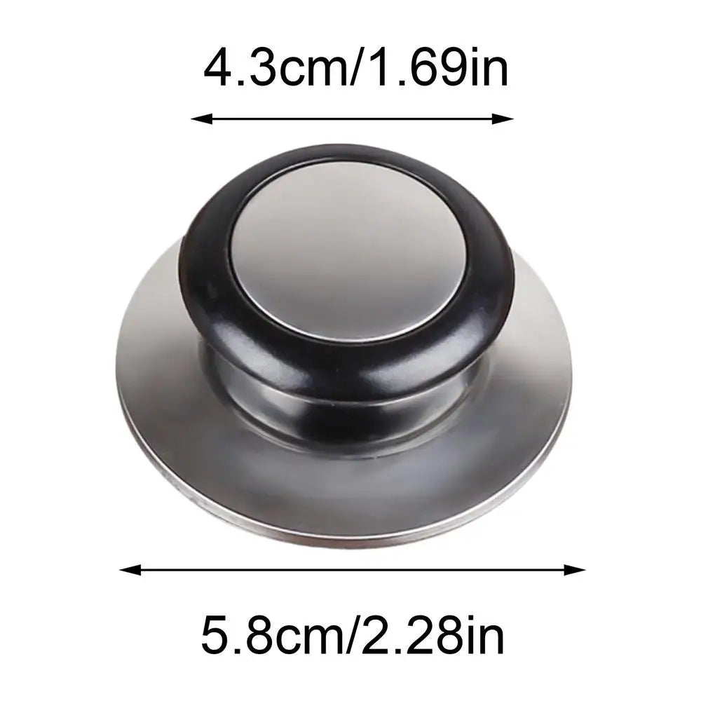 Sturdy Stainless Steel Pot Cover Replacement Knob Practical Universal Pot Lid Grip Firm Fixing Cookware Handle Spare Parts Vue A