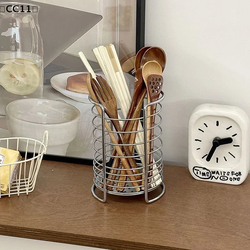 Utensil Holders Household Kitchen Cutlery Holder Drainer Chopstick