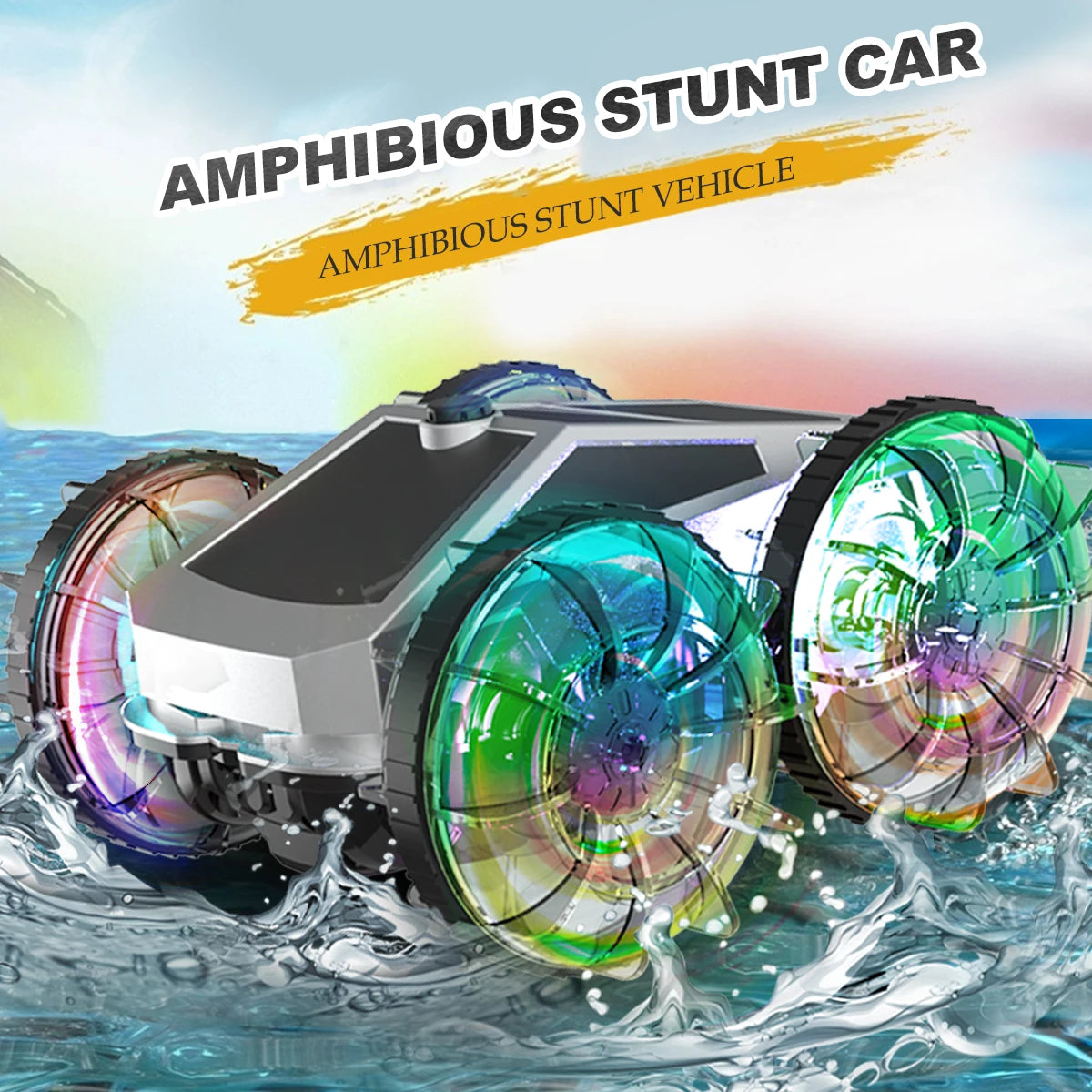 Remote Control Car Toys Amphibious Stunt Truck, RC Toy for All Terrain Vehicle Model 2.4GHz Remote Control Vehicles Car Gifts Vue