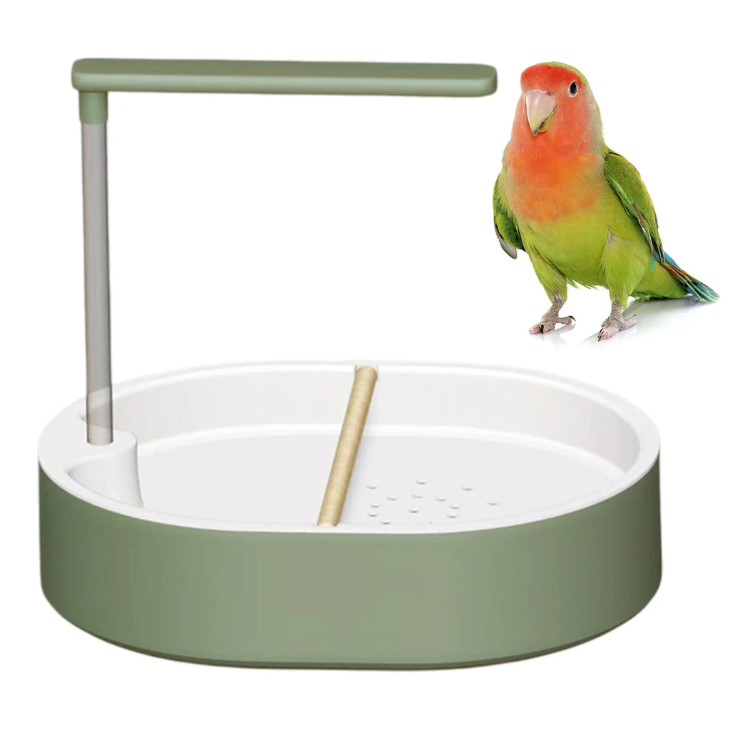 Automatic Parrot Bird Bath with Circulating Shower – USB Pump Bird Bath Fountain Vue