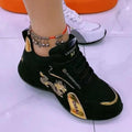 Women's Waterproof Platform Sneakers – Lightweight Non-Slip Platform Sneakers Vue Gold 39 China Mainland
