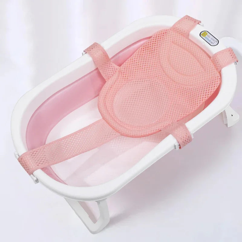 vvocci Anti-slip Baby Bath Newborn Adjustable Bathtub Pillow SeatCushion Cross-shaped NetMat baby Bathtub Shower Cradle Bed Seat Vue