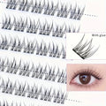 Self-Adhesive Eyelashes - No Glue Needed, C-Curl, Japanese-Korean Beauty Series for Everyday &Special Events-Beginner-Friendly Vue Fishtail