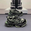 Men's High Top Casual Sneakers – Breathable Lace-Up Board Shoes High Top Sneakers Vue black 40