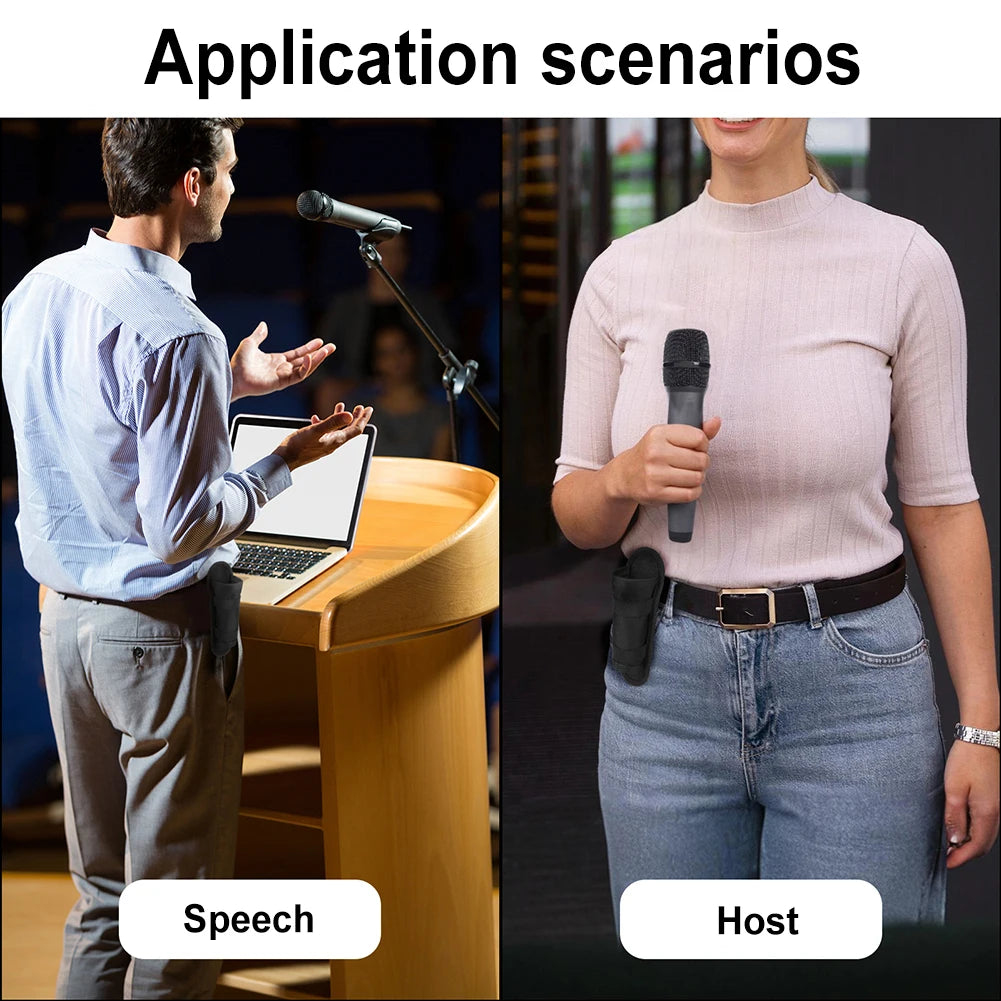Lightweight Universal Microphone Storage Bag & Mic Holder Microphone Storage Bag Vue