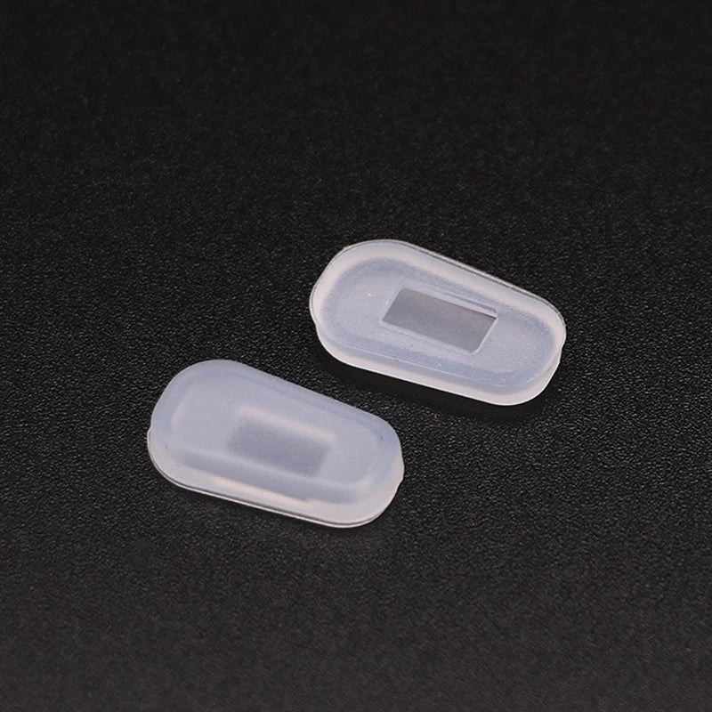 1pair Silicone Non-slip Nose Pads Anti-indentation Glasses Accessories Nose Pads, Nose Decompression Nose Pads Vue white S