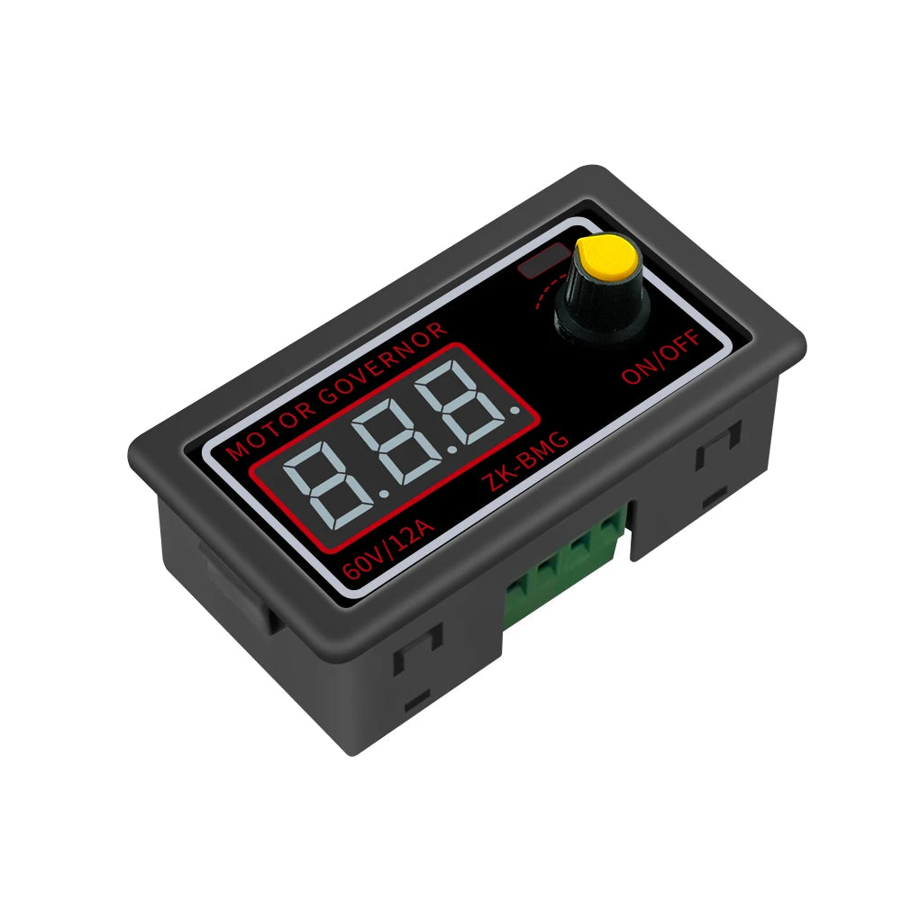 9-60V DC Motor Speed Controller PWM Adjustable Speed Digital Display Encoder Duty Ratio Frequency Governor Motor Fan Controller Vue