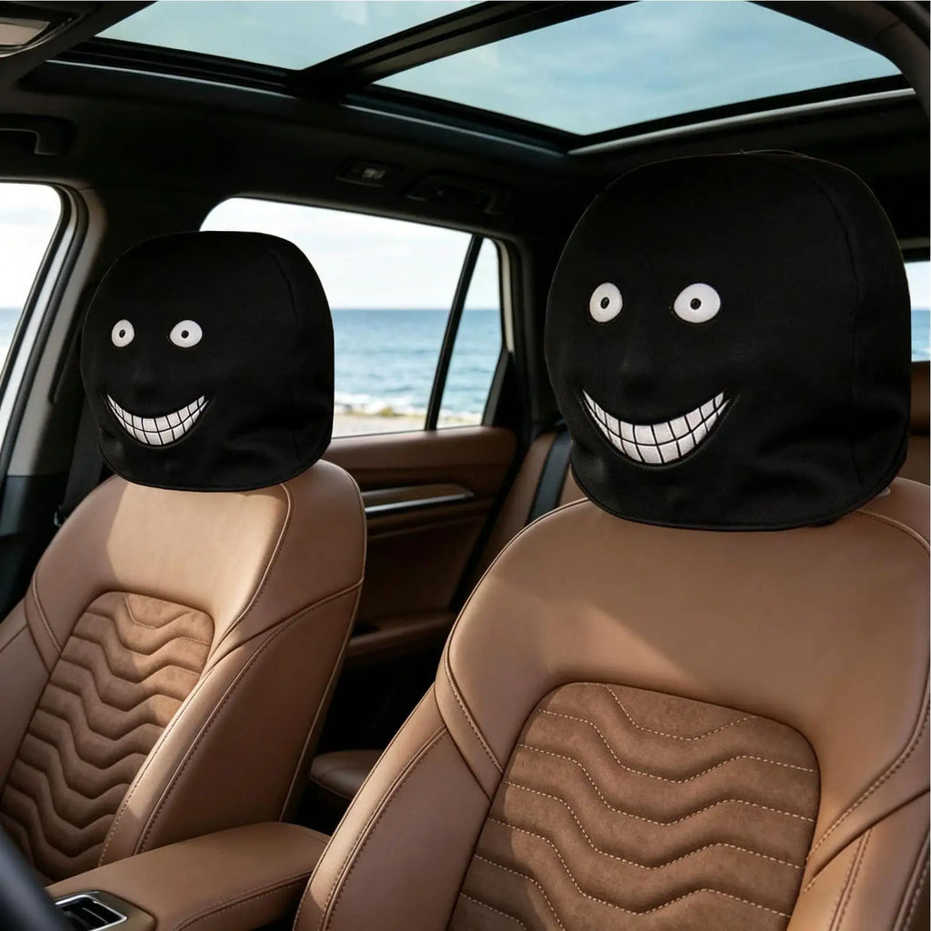 Anti Dirty Car Headrest Cover Automotive Seat Rest Protector for Vehicle Sedan Truck SUV Interior Travel Road Trip Driving Women Vue