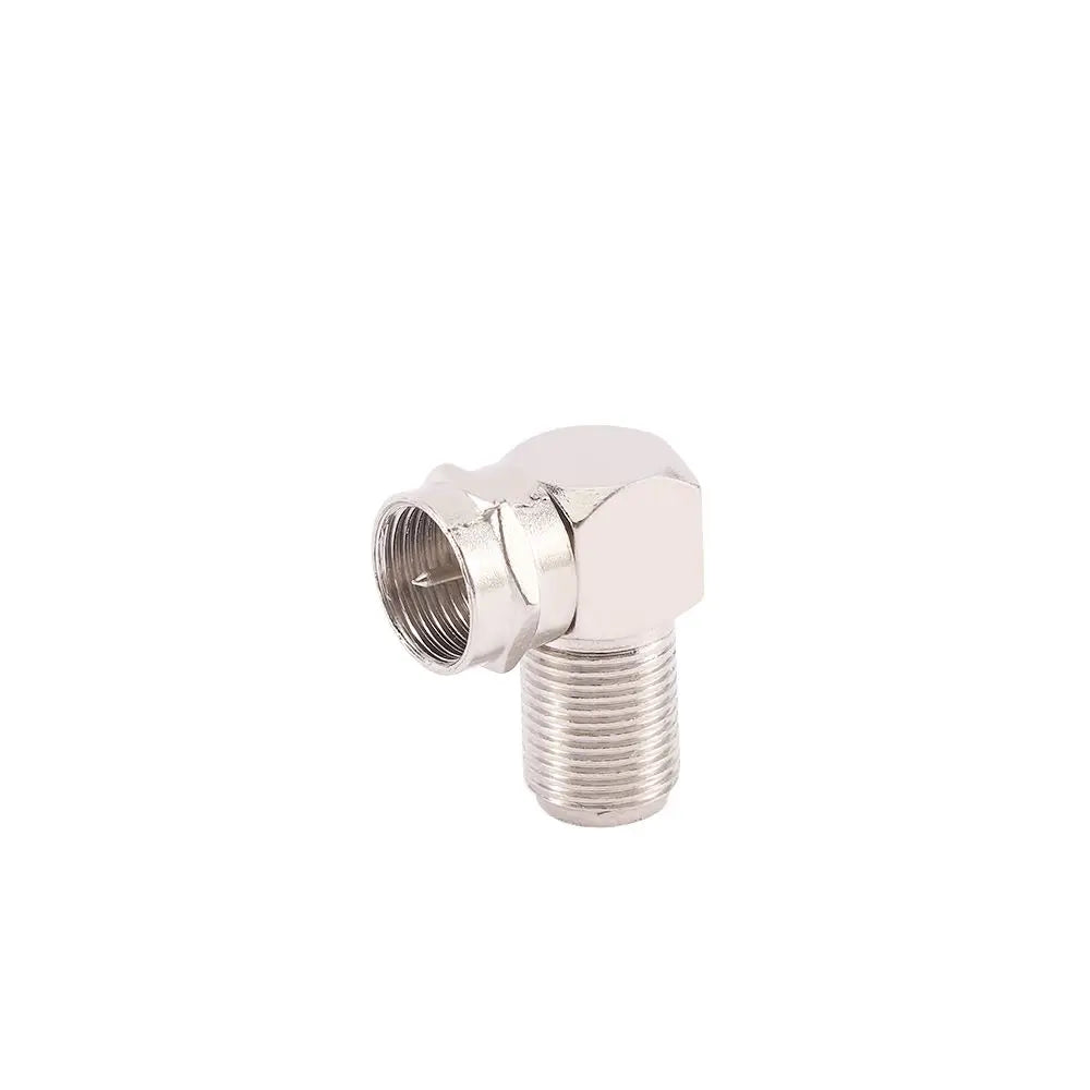 Socket RG5 RG6 5Pcs/set TV Male Plug RF Right Angle Coaxial Cable Connector TV Aerial Antenna Plug Adapter Vue