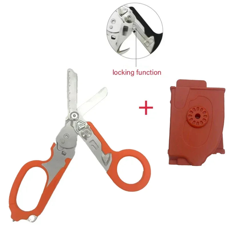 Emergency Medical Trauma Scissors Outdoor Camping Rescue Scissors Stainless Steel Multifunctional Folding Tactical Scissors Vue set 6 China Mainland