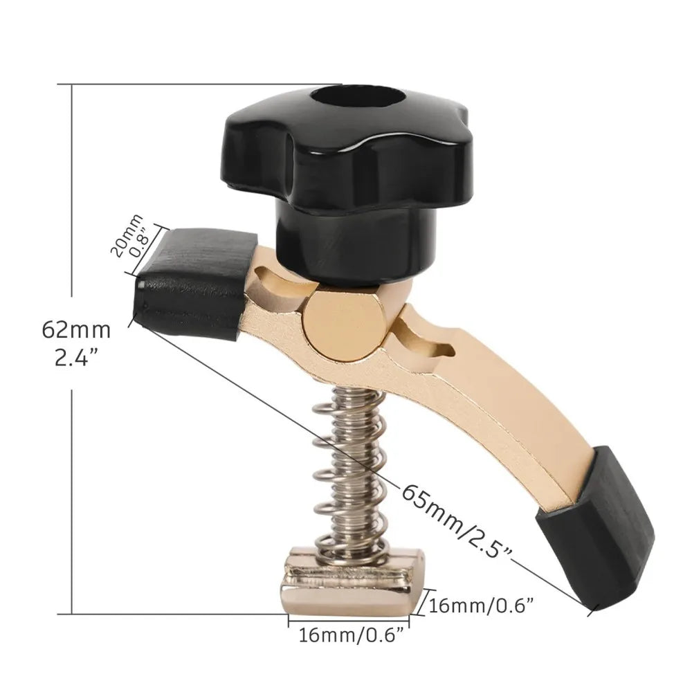 2PCS Mini Hold Down Clamp Kit Engraving Machine Fixture Holder CNC Router Clamp for Woodworking 3018 CNC Router Machines Vue