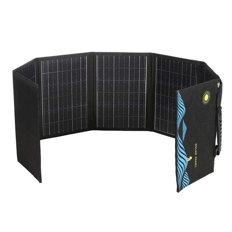 1000W Foldable Solar Panel 18V Portable Solar Cells Folding Bag USB+DC Output For Outdoor Hiking Camping Mobile Phone Charging Vue