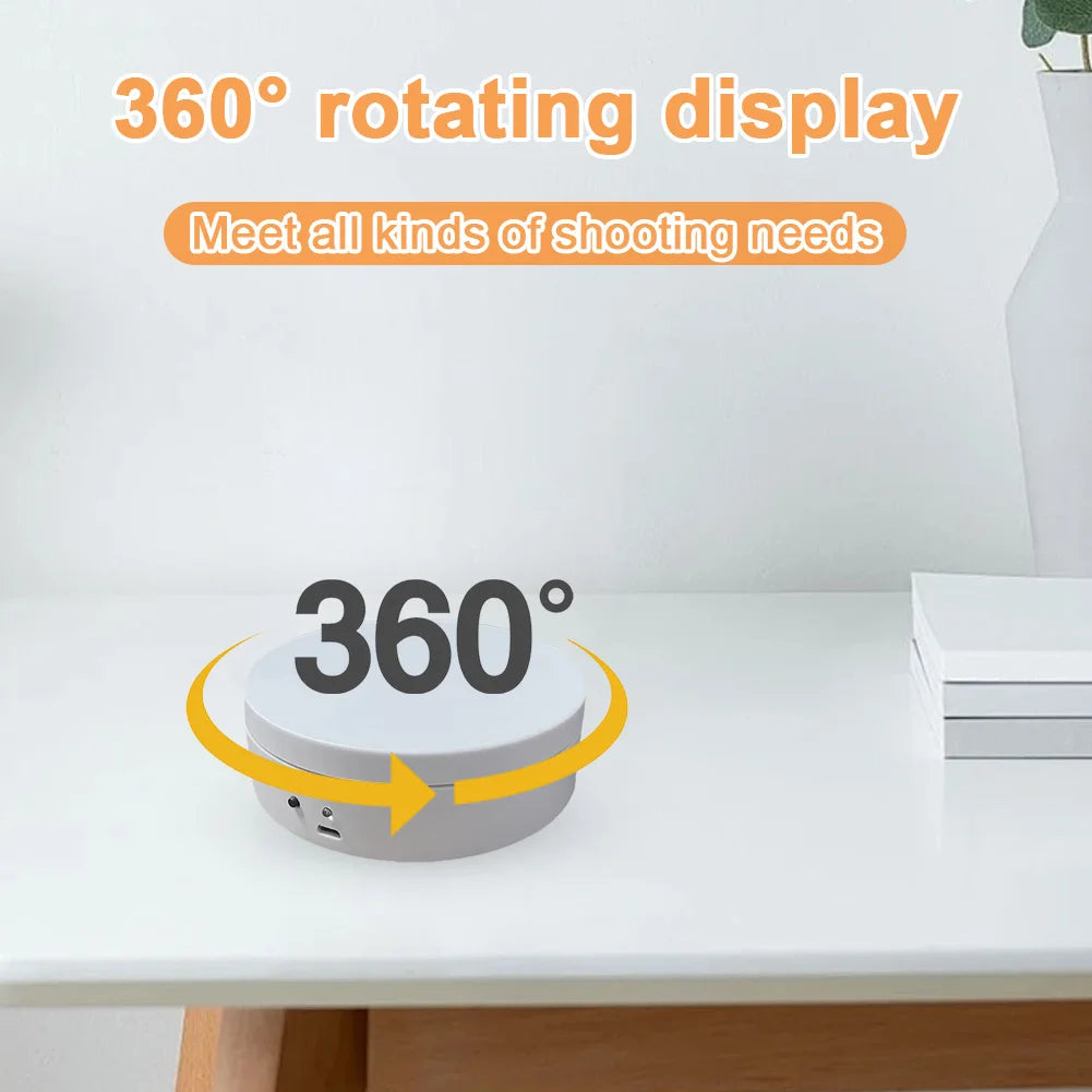 360° Motorized Rotating Display Stand – USB & Battery Motorized Display Stand Vue